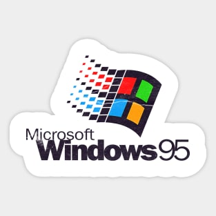 windows classic logo 95 Sticker